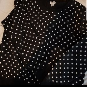 J crew polka dot sweatshirt